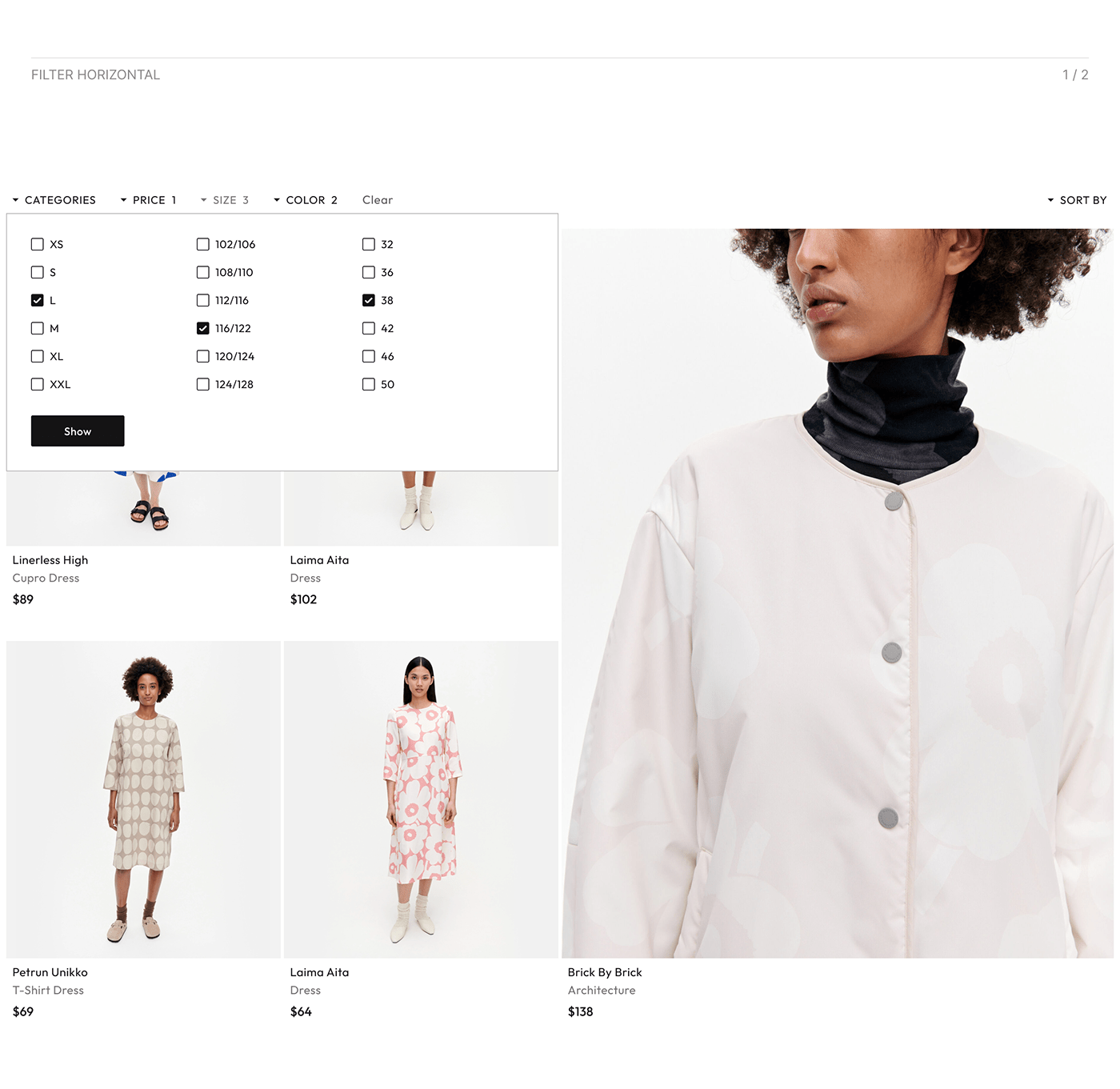 Ecommerce UI/UX shop store Fashion  minimal home cart e-commerce Web Design 