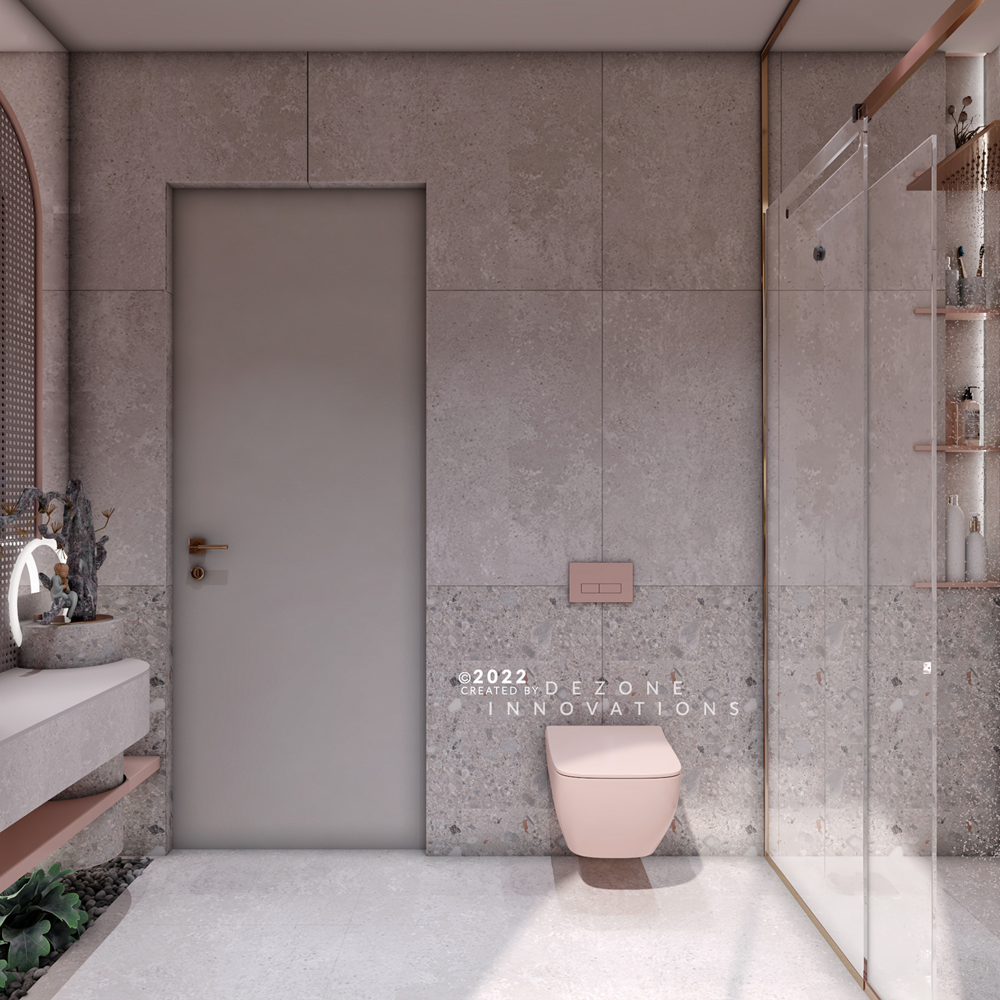 bathroom design Interior interior design  MASTERBATHROOM minimal modern new rattan
