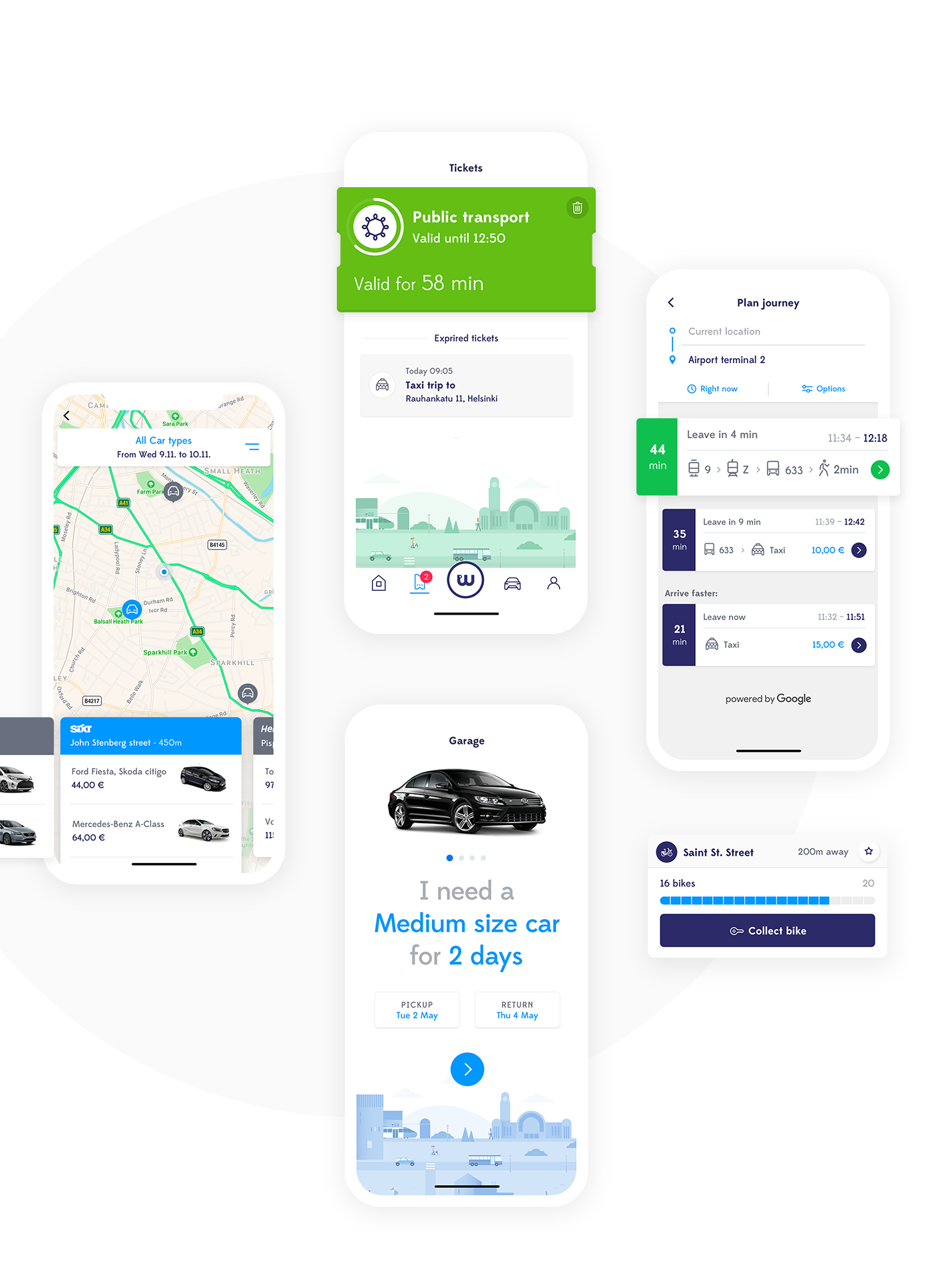 Travel app map mobility