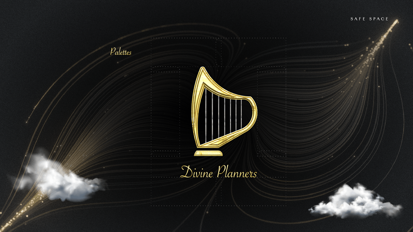 brand identity Event event logo heavenly harp divine art Event Management Event Design brandproject divine