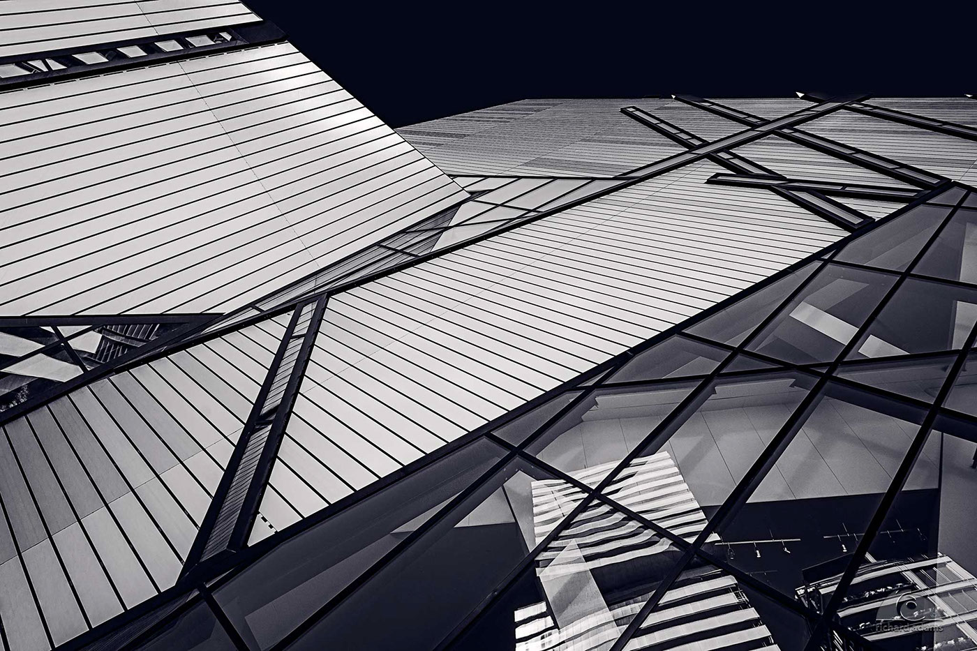 rom crystal architecture exterior Toronto richard adams building black and white monochrome abstract