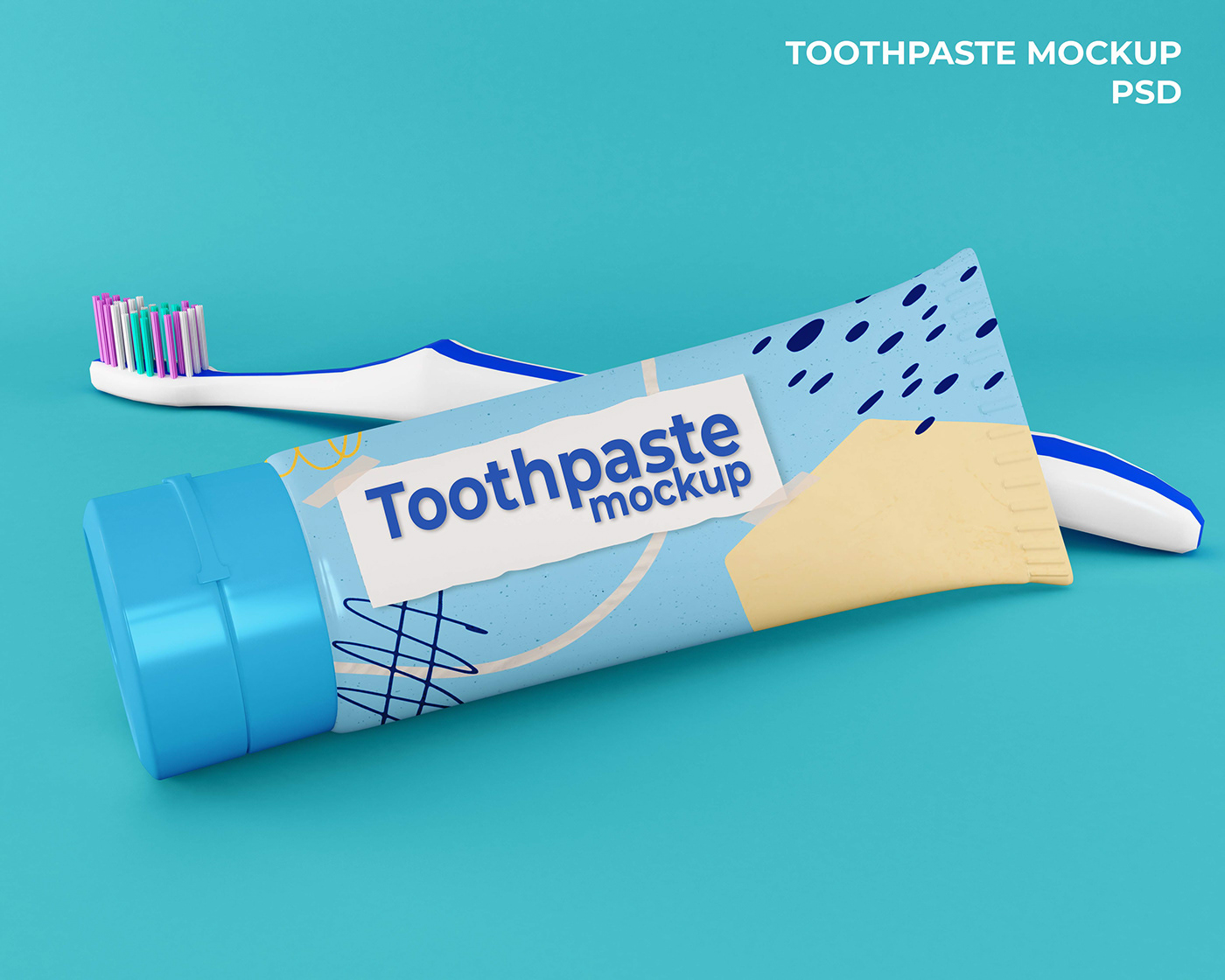 brand identity design free mockup  mock up Packaging psd Toothpaste Box toothpaste packaging product design  ROMANSA AKHIR PEKAN