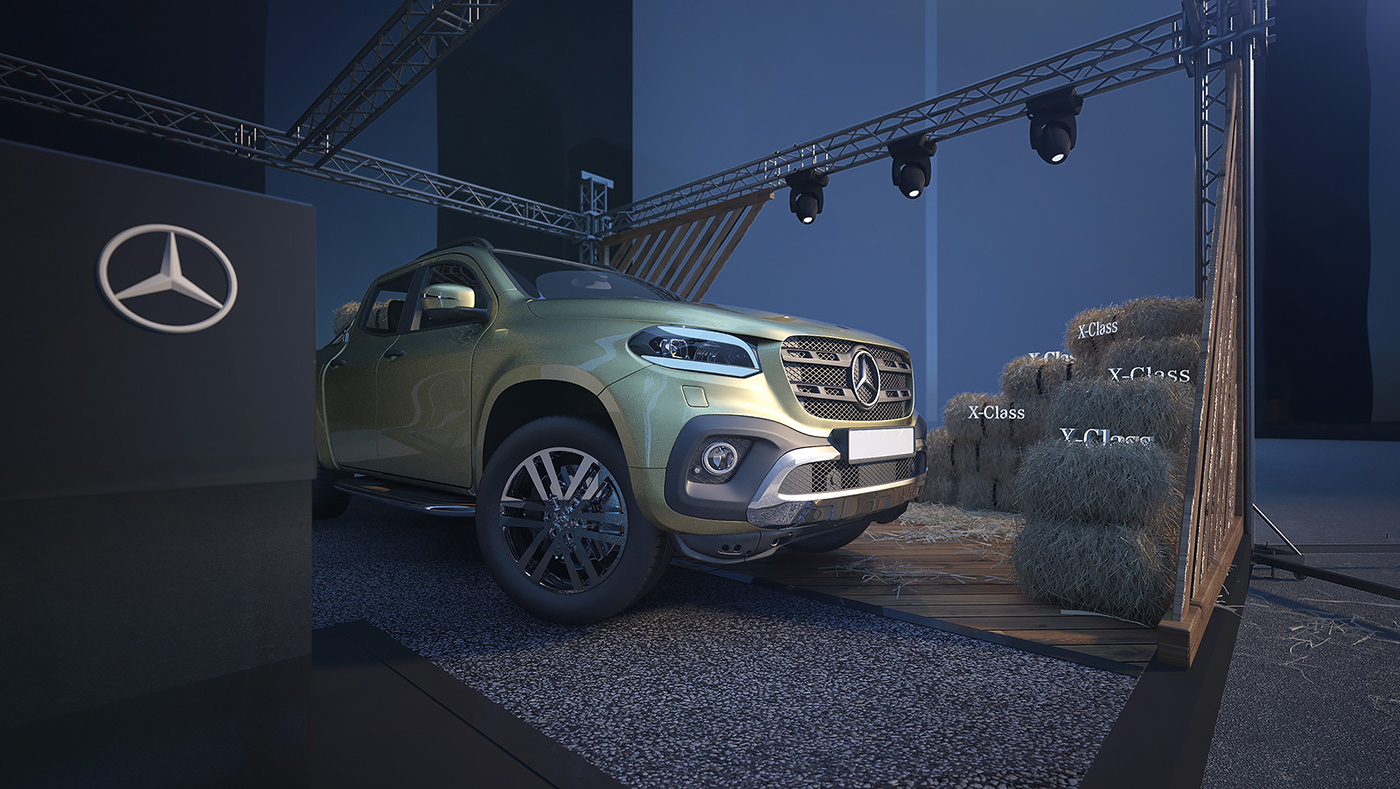 X-class mercedes Stand Moscow Event sged ипподром стенд мерседес