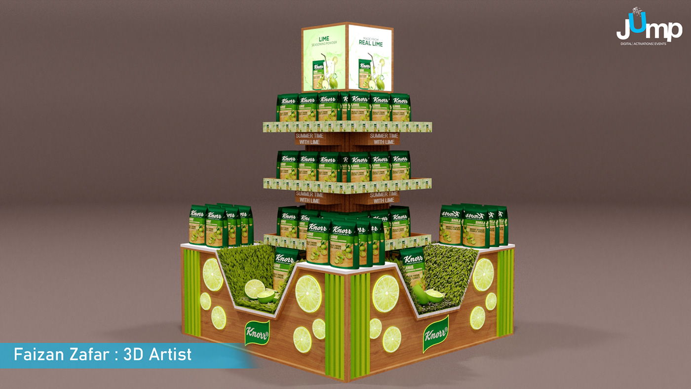 Knorr mall activation outdoor activation Advertising  Unilever campaign designer Lime Seasoning