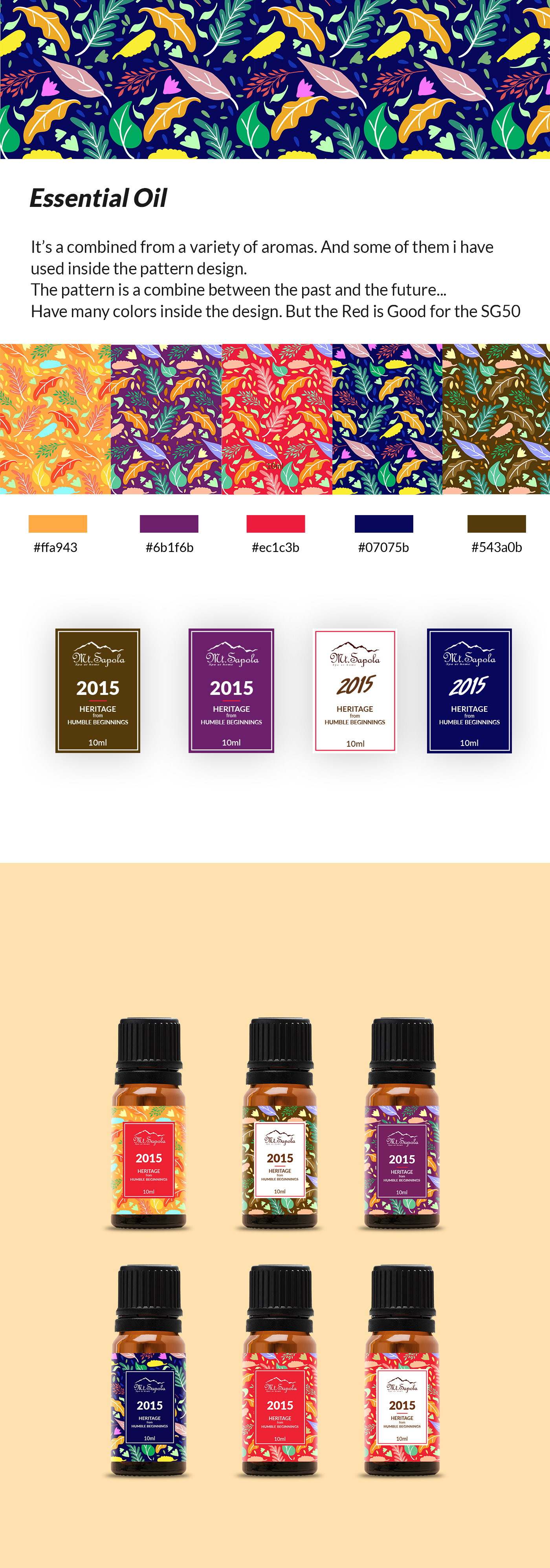 EssentialOil branding  Packaging company graphicdesign trend colors Labeldesign singapore product