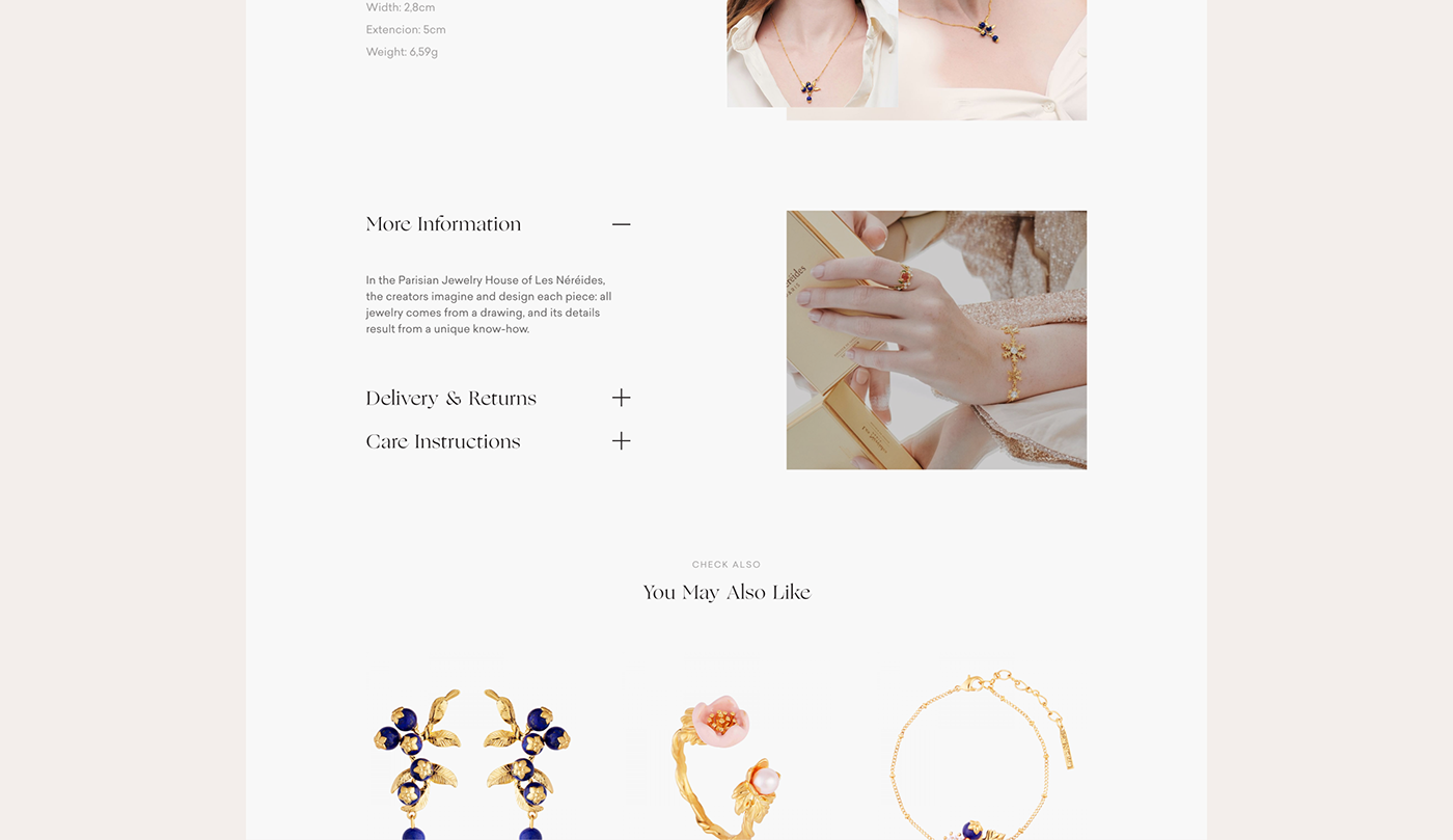 e-commerce Jewellery Minimalism mobile UI ux Webdesign Website