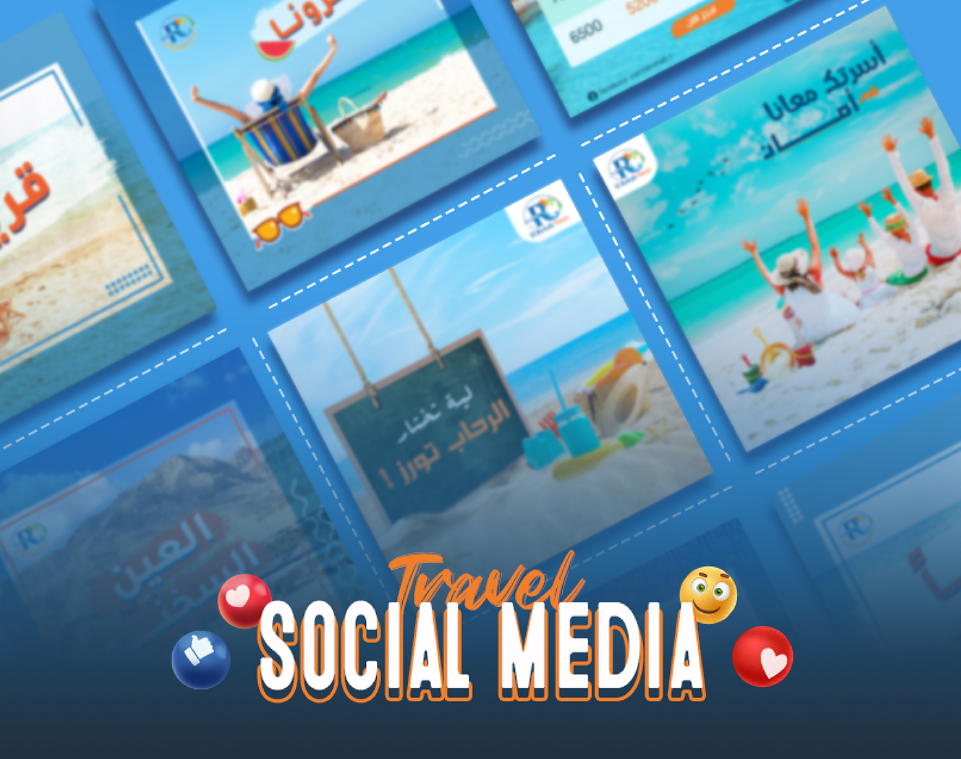 Social media post Travel Creative Design facebook instagram tourism travel agency schedule