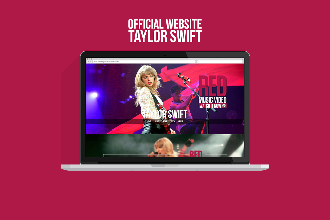official-taylor-swift-website-on-behance