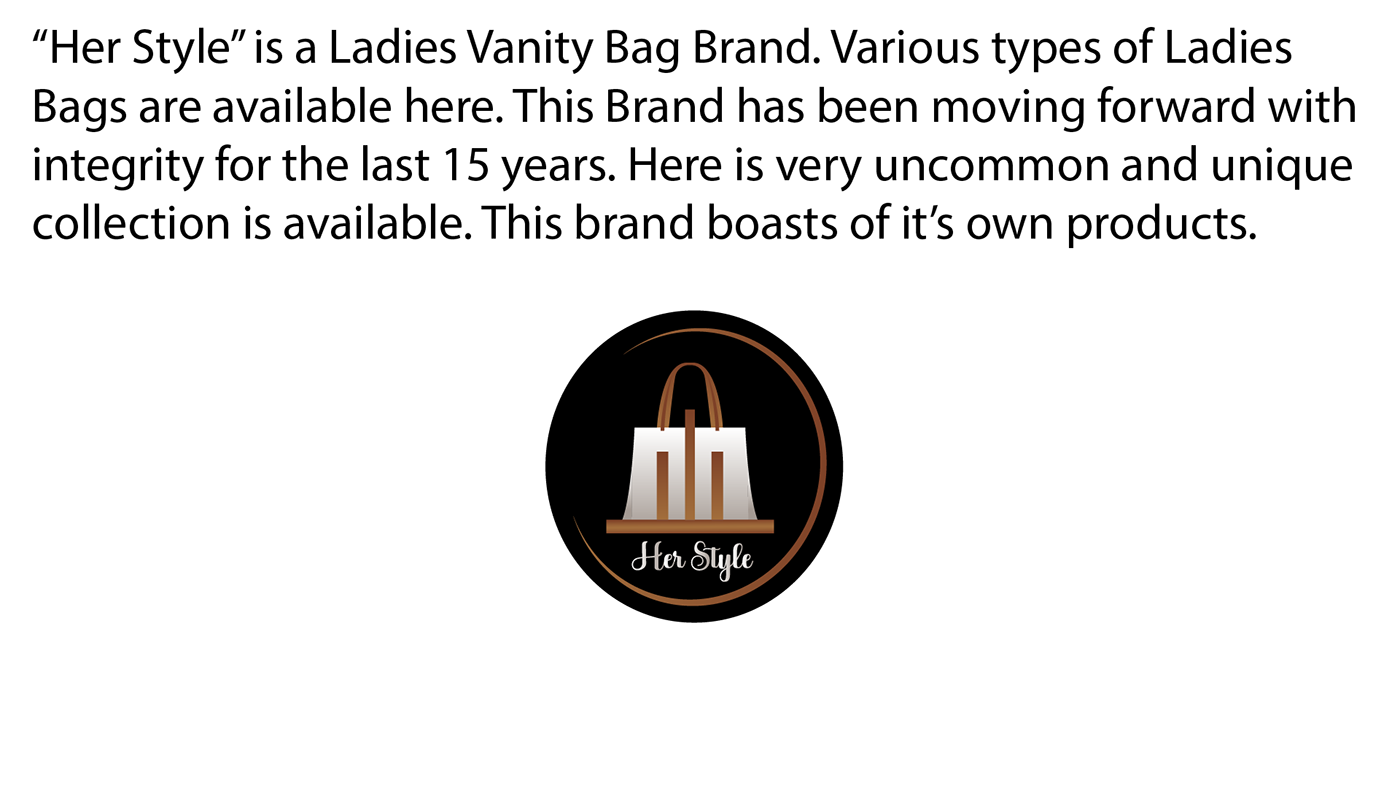 logo Logo Design Logotype logos brand identity Brand Design ladies bag logo her style logo ladies fasion vanity bag logo