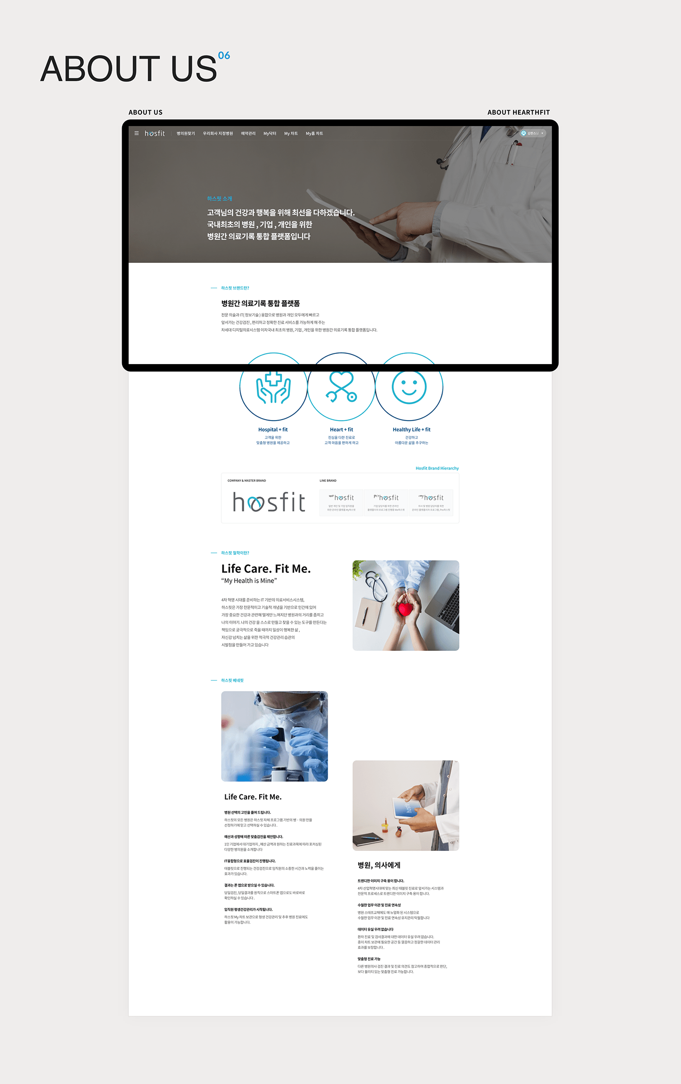 designerkang doctor hosfit hospital medical reservation UI ux Web Website Design