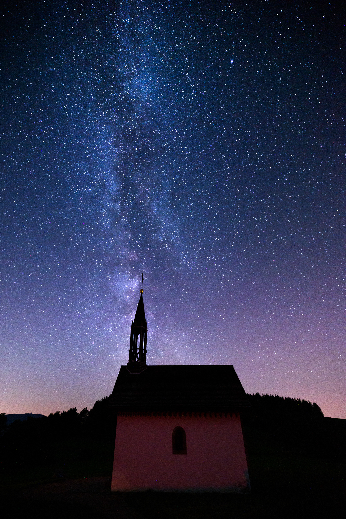 night Nightscape stars Nature Vosges montain Landscape