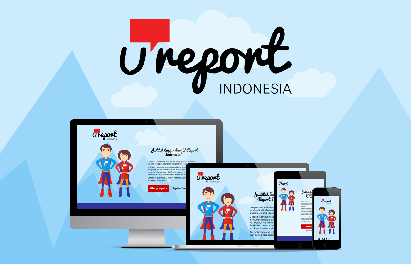U-Report logo. U report