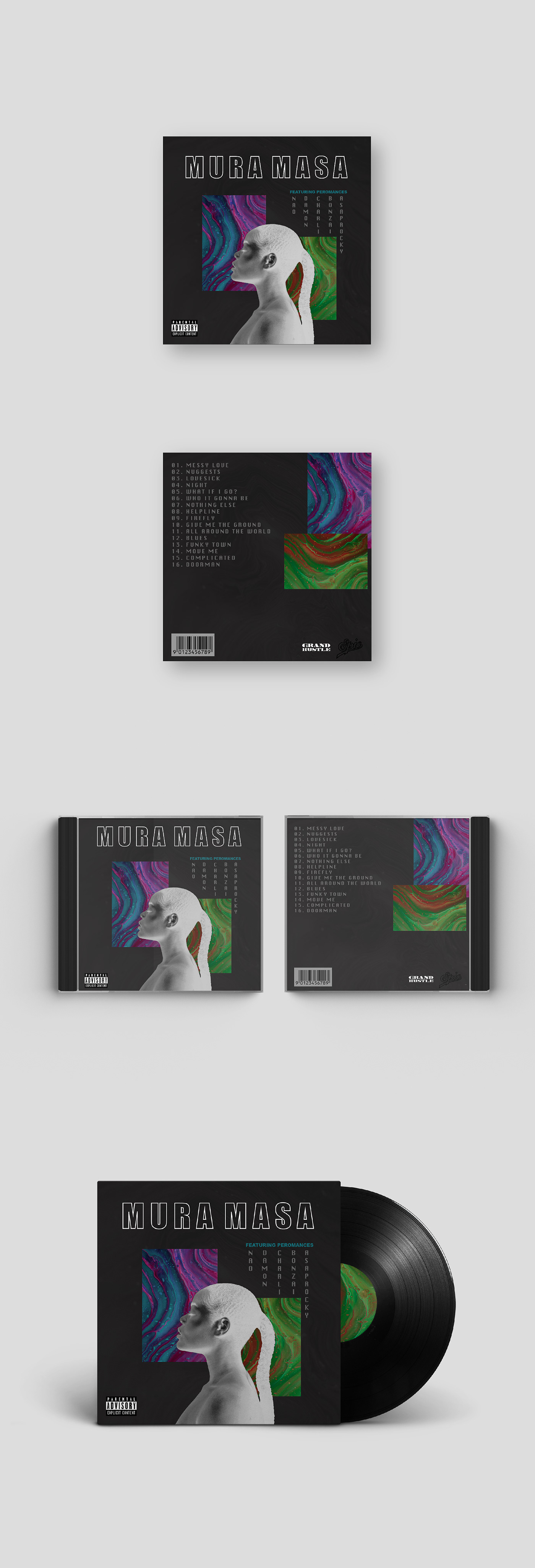 Album album cover CD cover Cover Art mura masa redesign vinyl