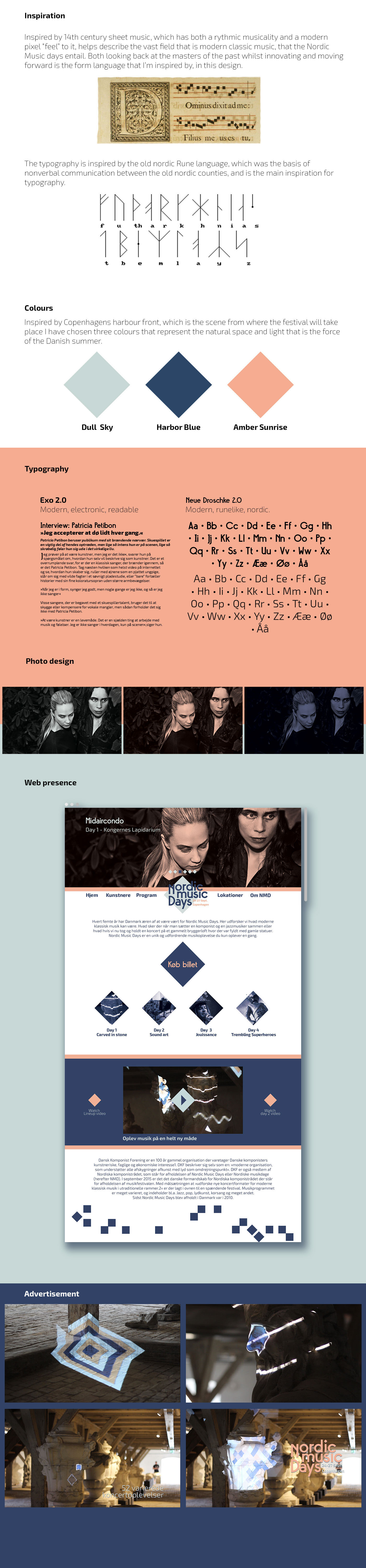 festival classical music typography   branding  modern Web Design 