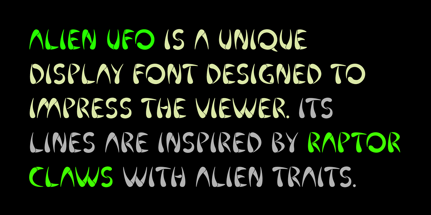 alien aliens Dinosaur extraterrestrial font letters Logotype typography   Typeface UFO