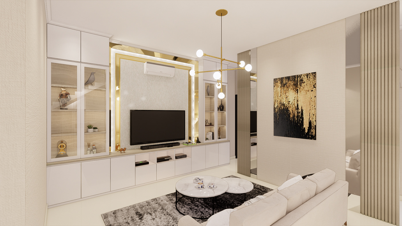 3D architecture archviz bed interior design  modern Render visualization vray