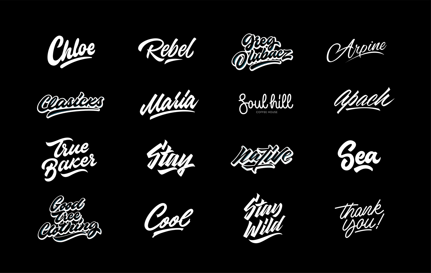 lettering Calligraphy   free Script font typography   type streetwear logo Logotype