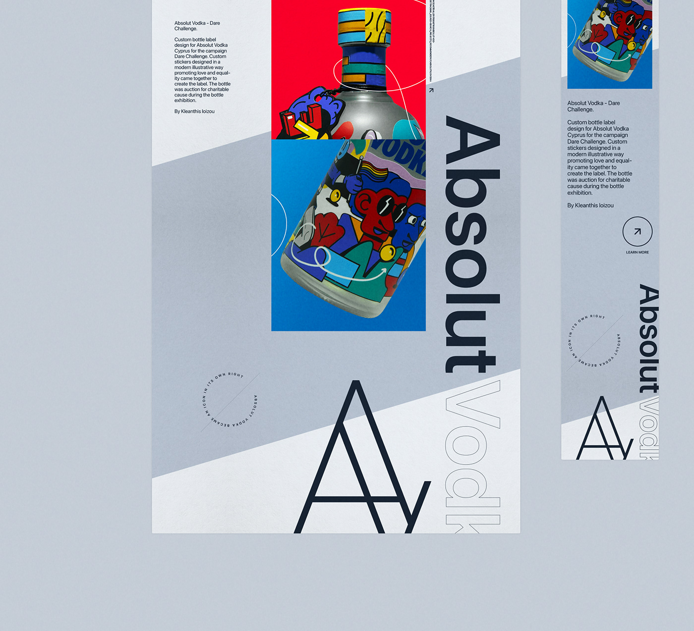 Absolut vodka website and branding redesign concept for 43 years in the market celebration