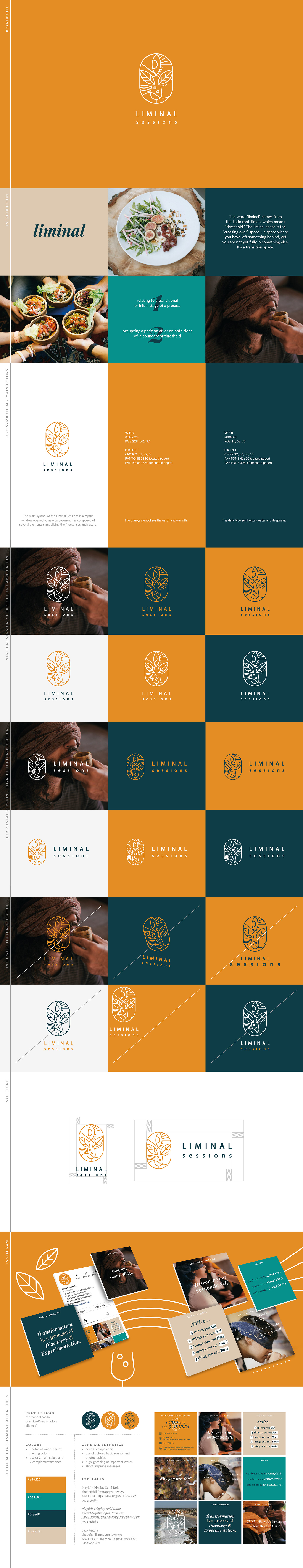 branding  fivesenses liminal Logotype sessions