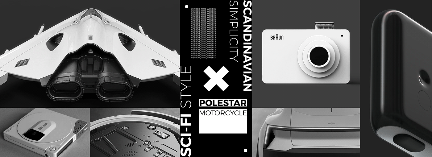 Automotive design cardesign concept electric vehicle future motorcycle Polestar sci-fi Transportation Design Volvo