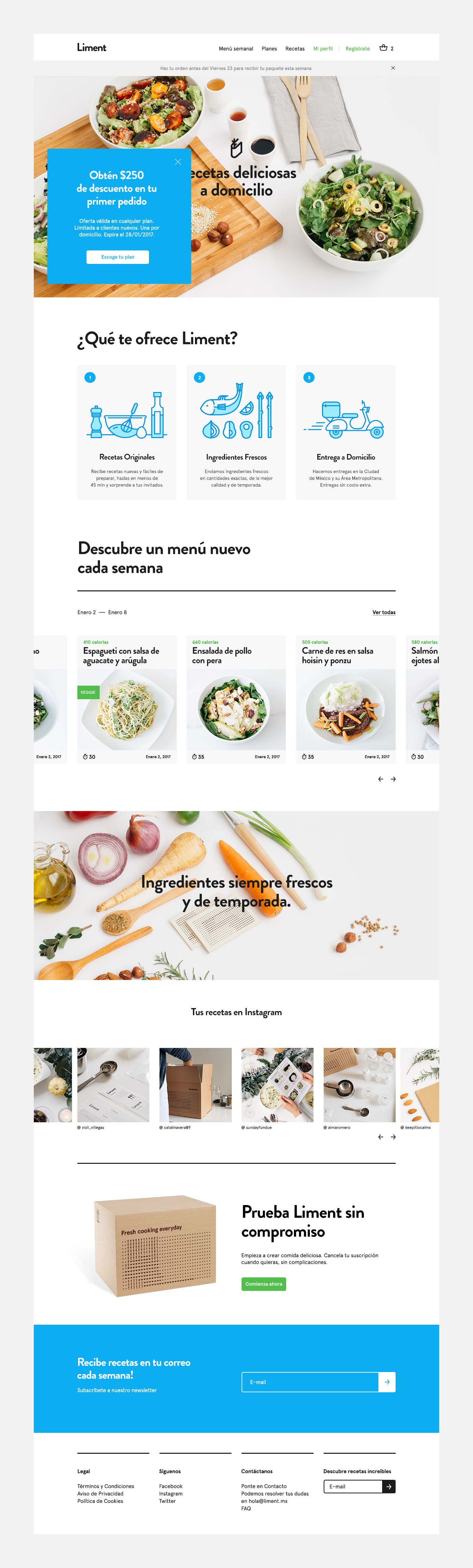 Food  delivery services healthy Meny cook recipes interactive Platform mexico city