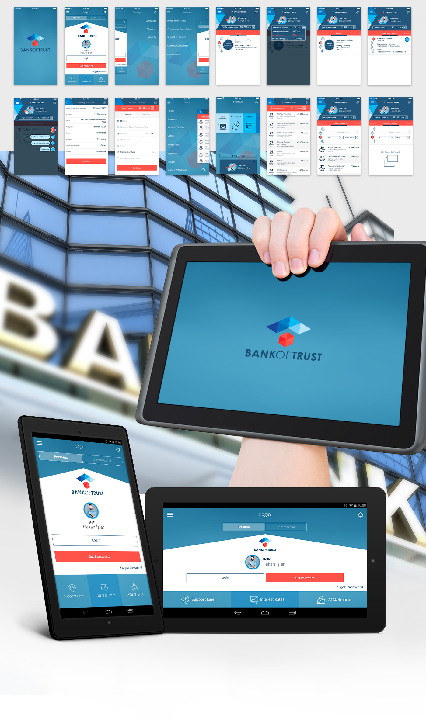 app Bank banka mobile UI finance app design money free download