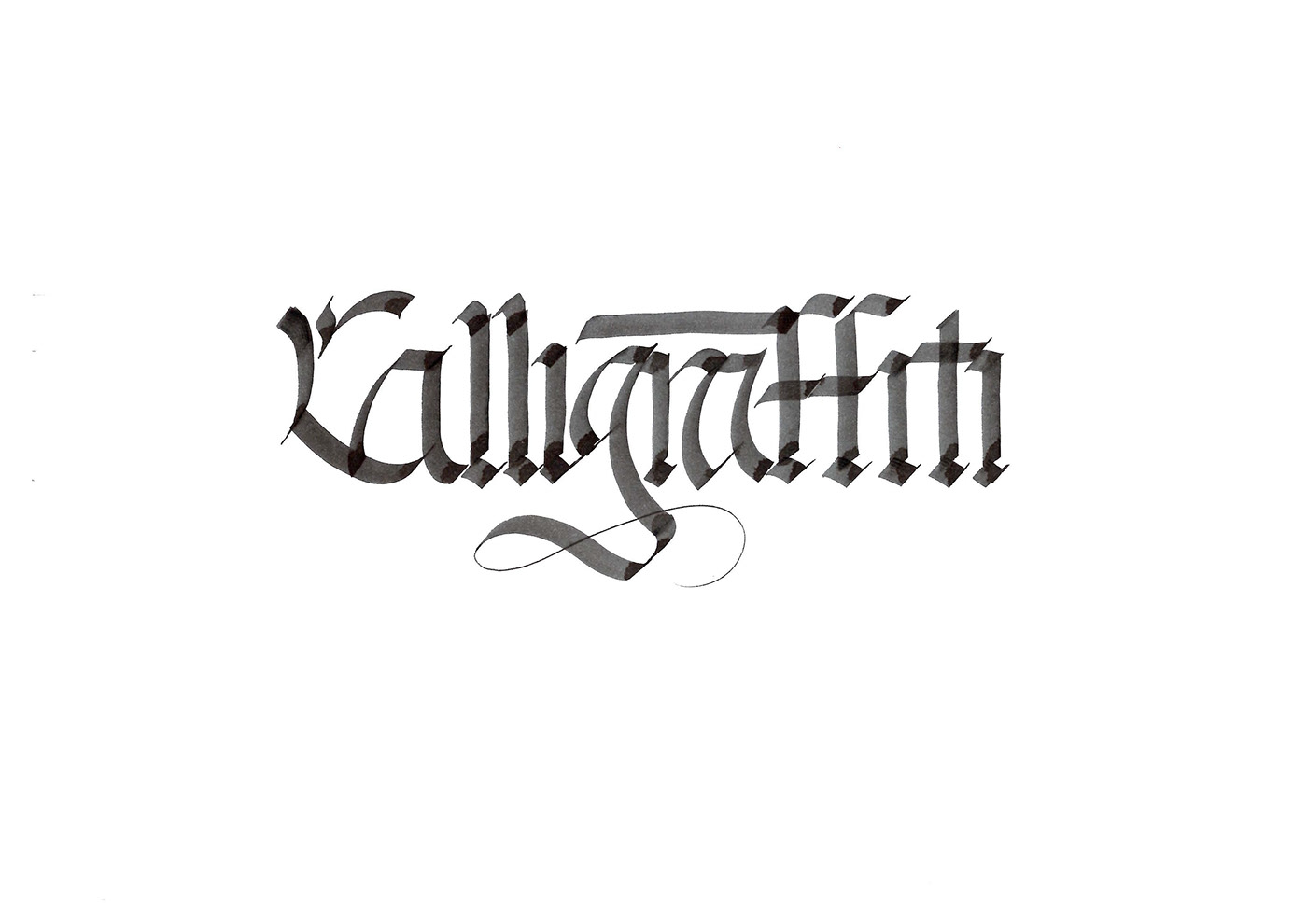 Calligraphy   Handlettering videomapping