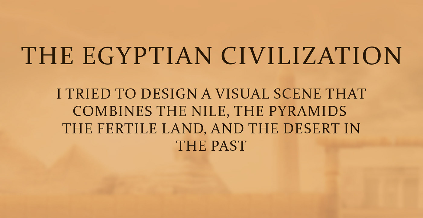 egyptian Matte Painting concept art fantasy photoshop pyramid desert sand Civilization