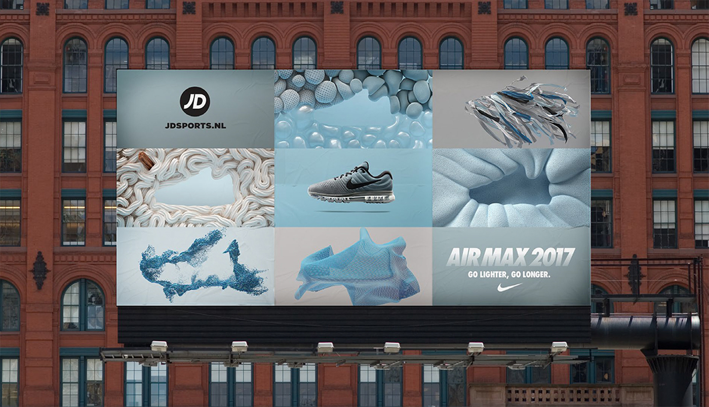 Nike airmax cinema 4d 3D manvsmachine mvsm houdini vray bubble air