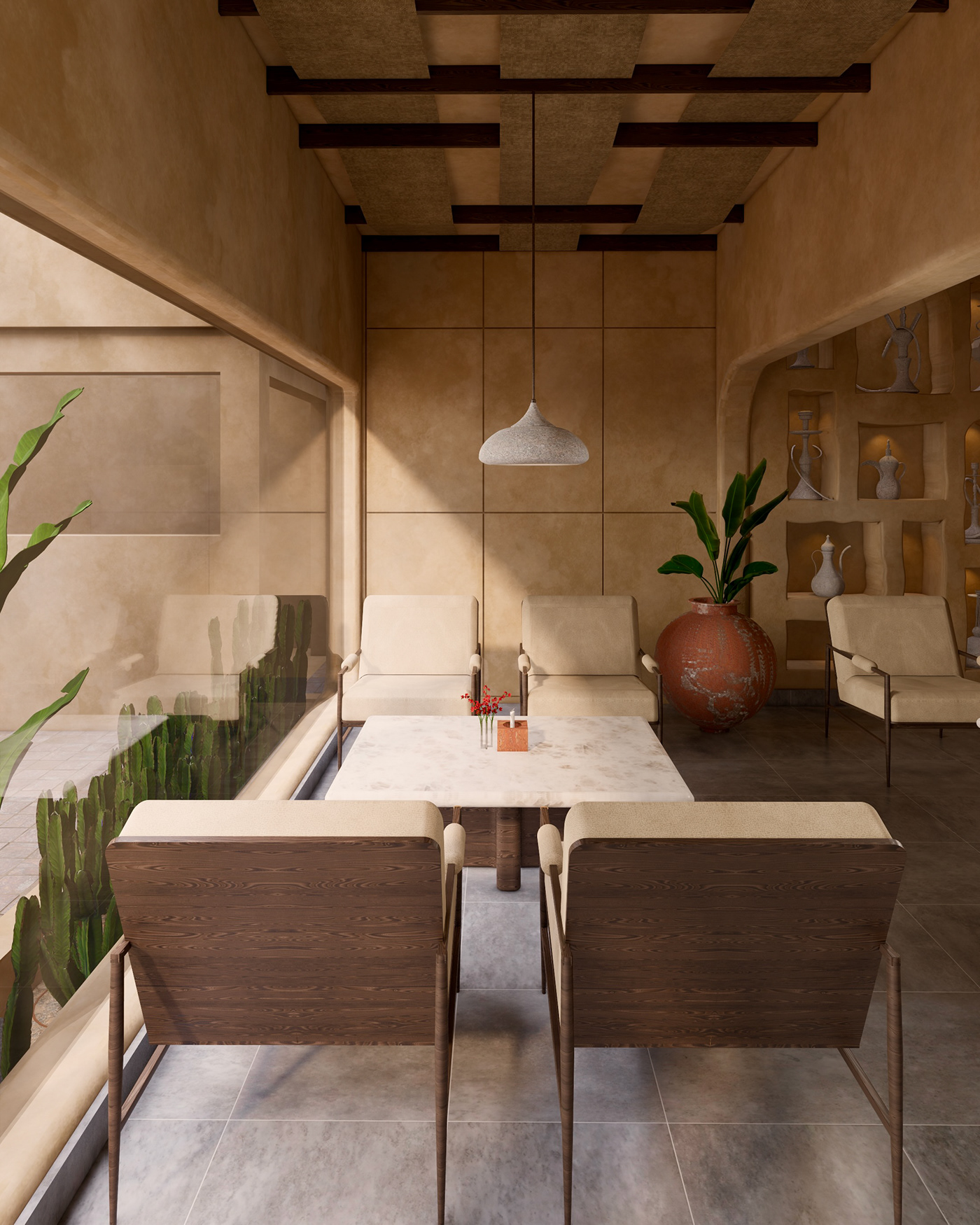 architecture interior design  cafe Qatar