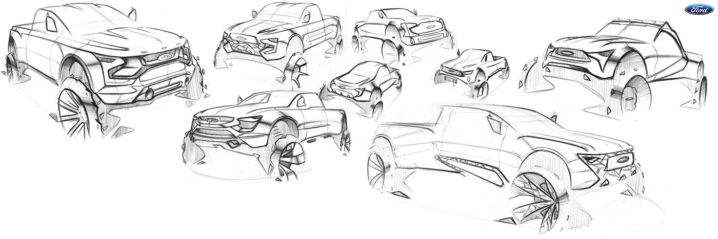 automotivedesign cardesign transportationdesign industrialdesign productdesign Offroad trucks Ford autodesign CONCEPTCARS graphicdesign Cars sketching