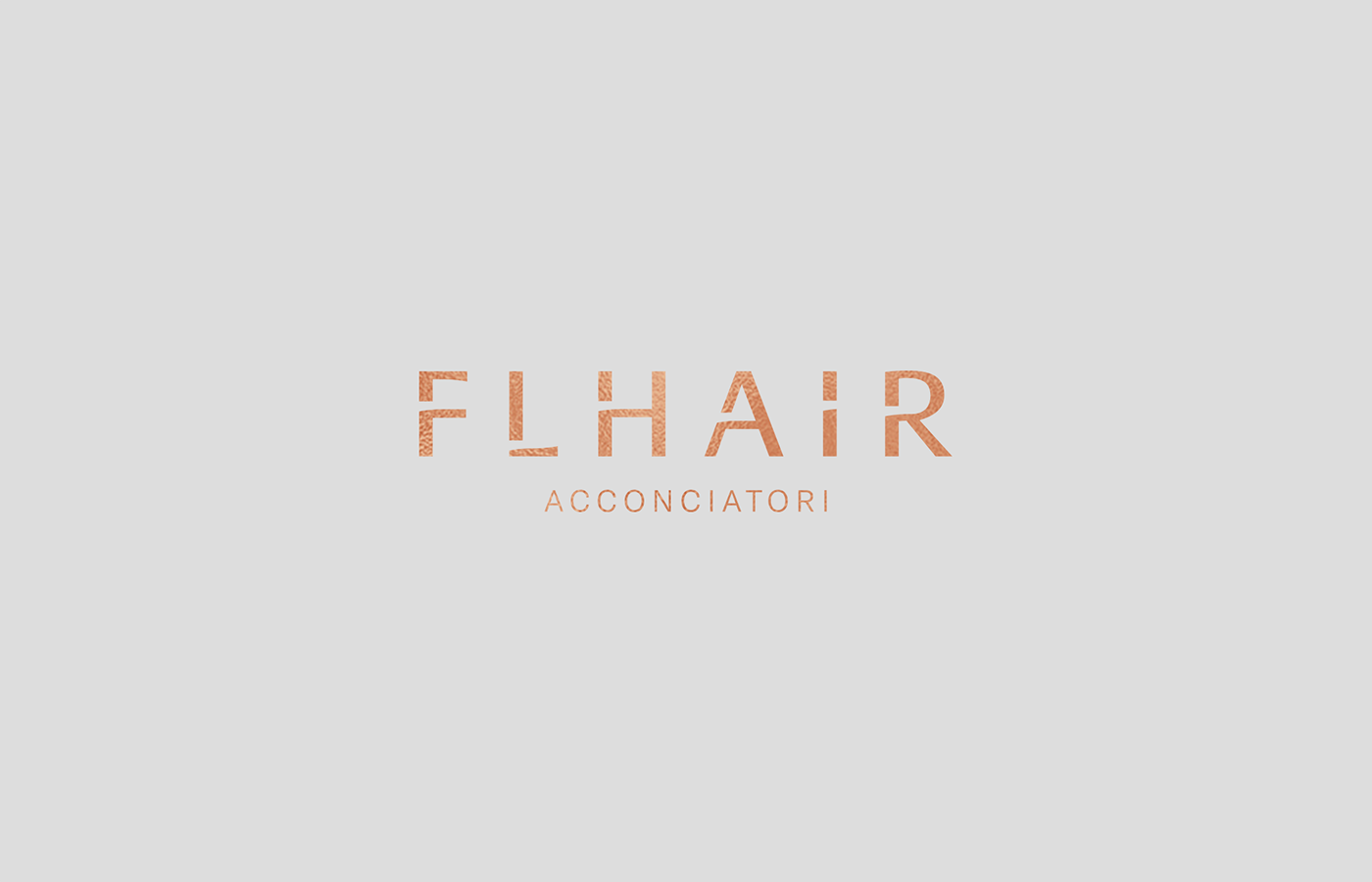 flhair cutted gold logo