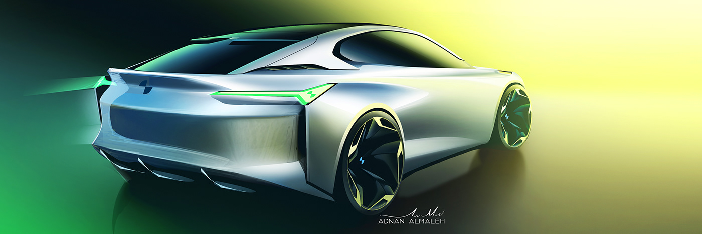aerodynamic BMW concept coupe Sportsedan