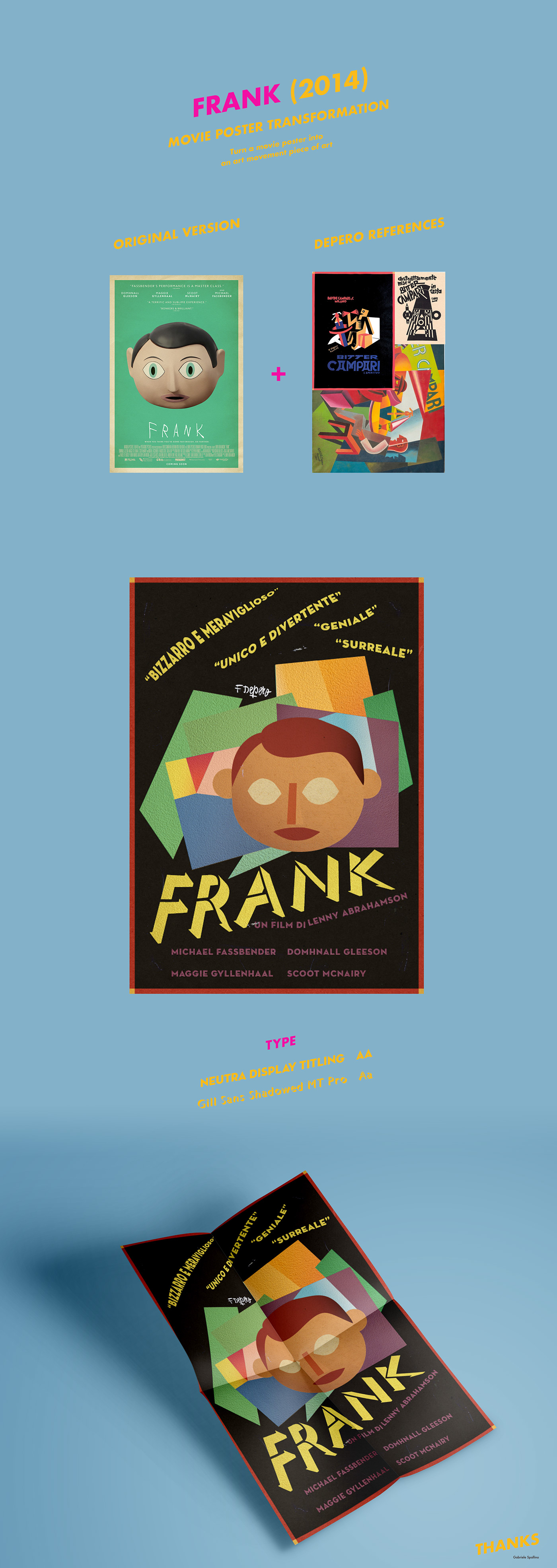 frank movie poster art Campari Depero Film   fanart Transformation movement