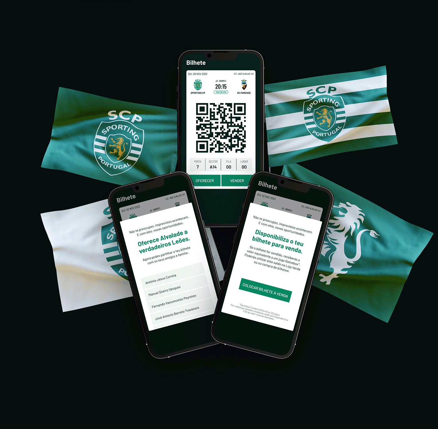 Sporting CP football tickets Portugal Mobile app sell gift season tickets