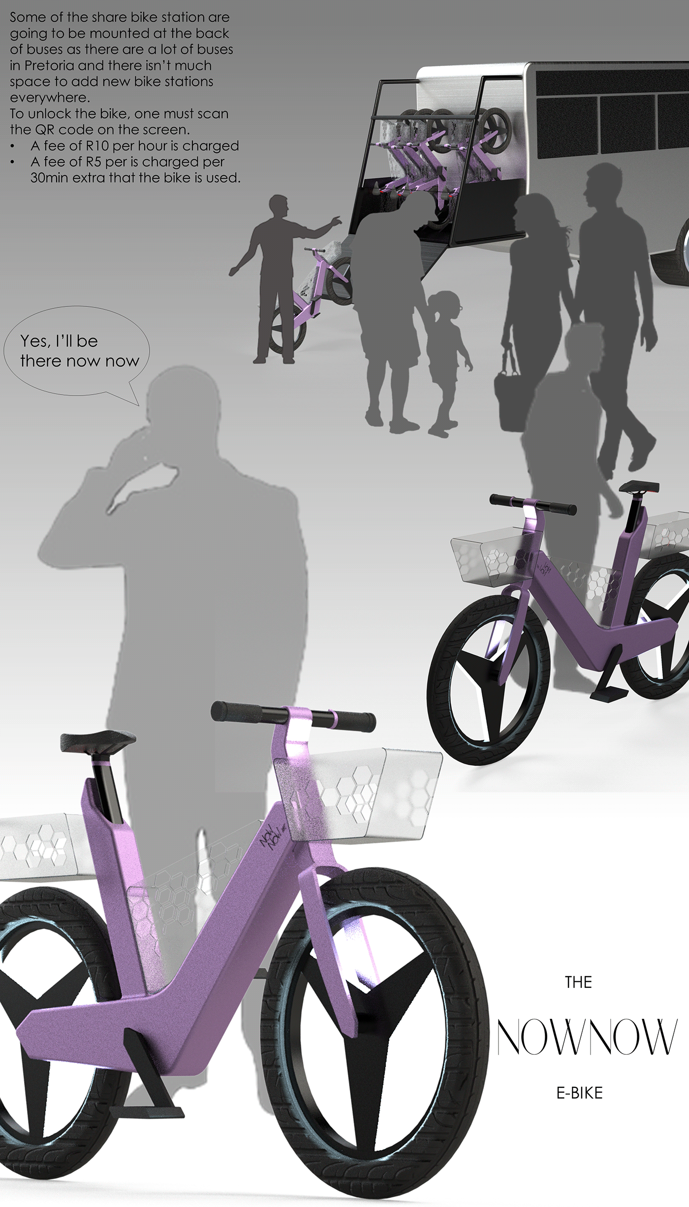 Bicycle Visual Communication conceptual bikesharing