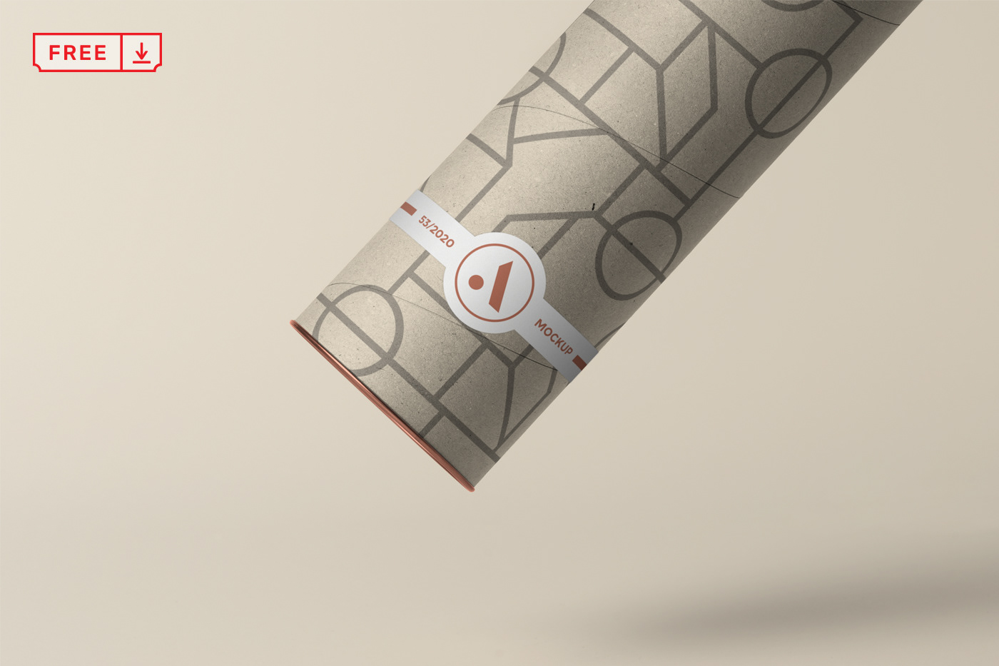 branding  design downland Label Mockup poster Project psd realistic tube