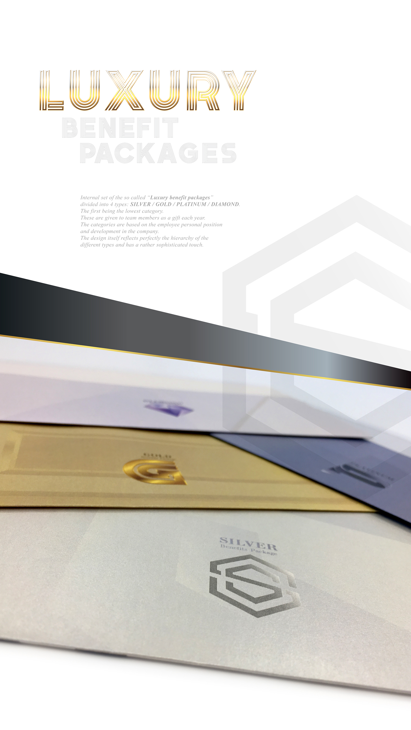 luxury logo corporate benefits packagedesign sophisticated gold silver Platinum diamond 