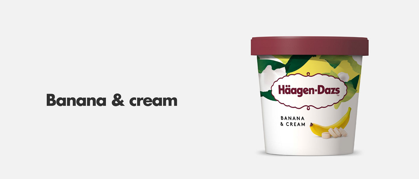pattern Packaging ice cream rebranding Haagen-Dazs General Mills Love surface design ILLUSTRATION  branding 