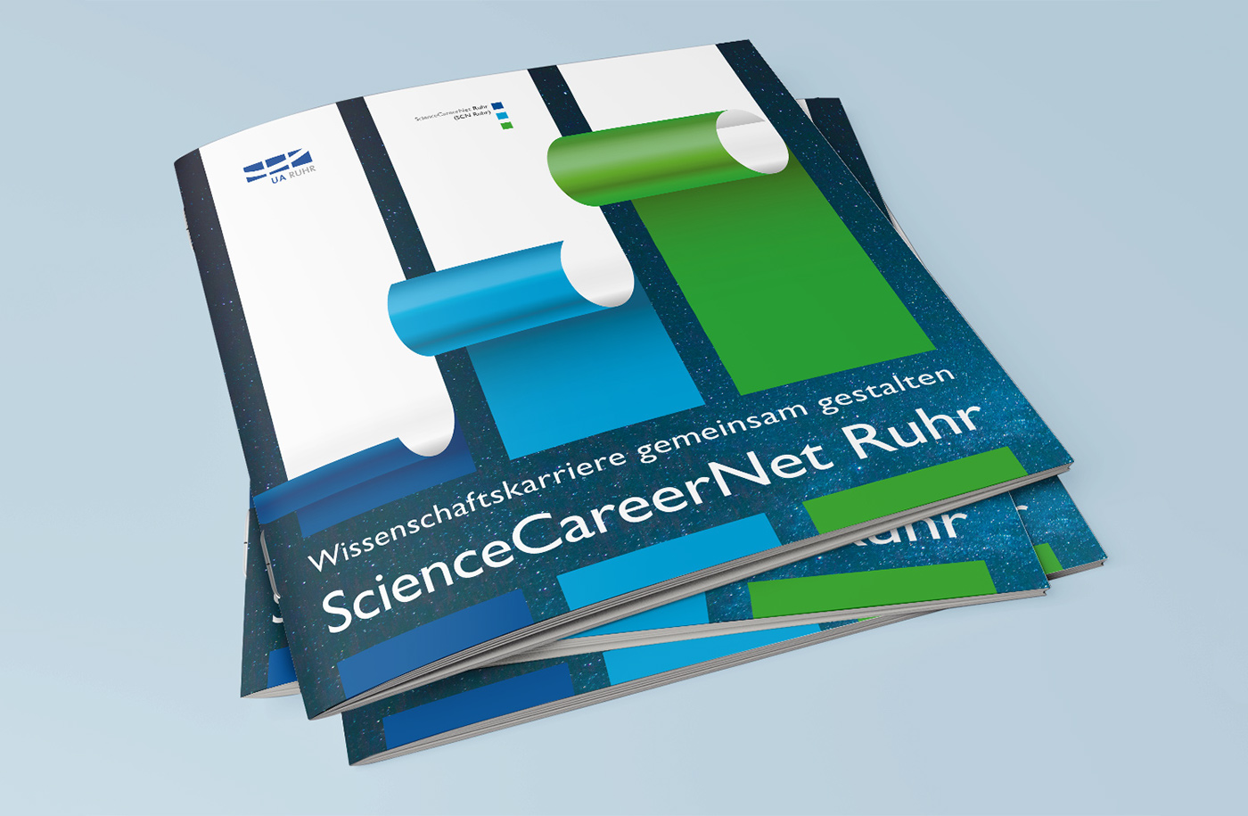 brochure science University career ruhr Ruhr-Universität Layout agca