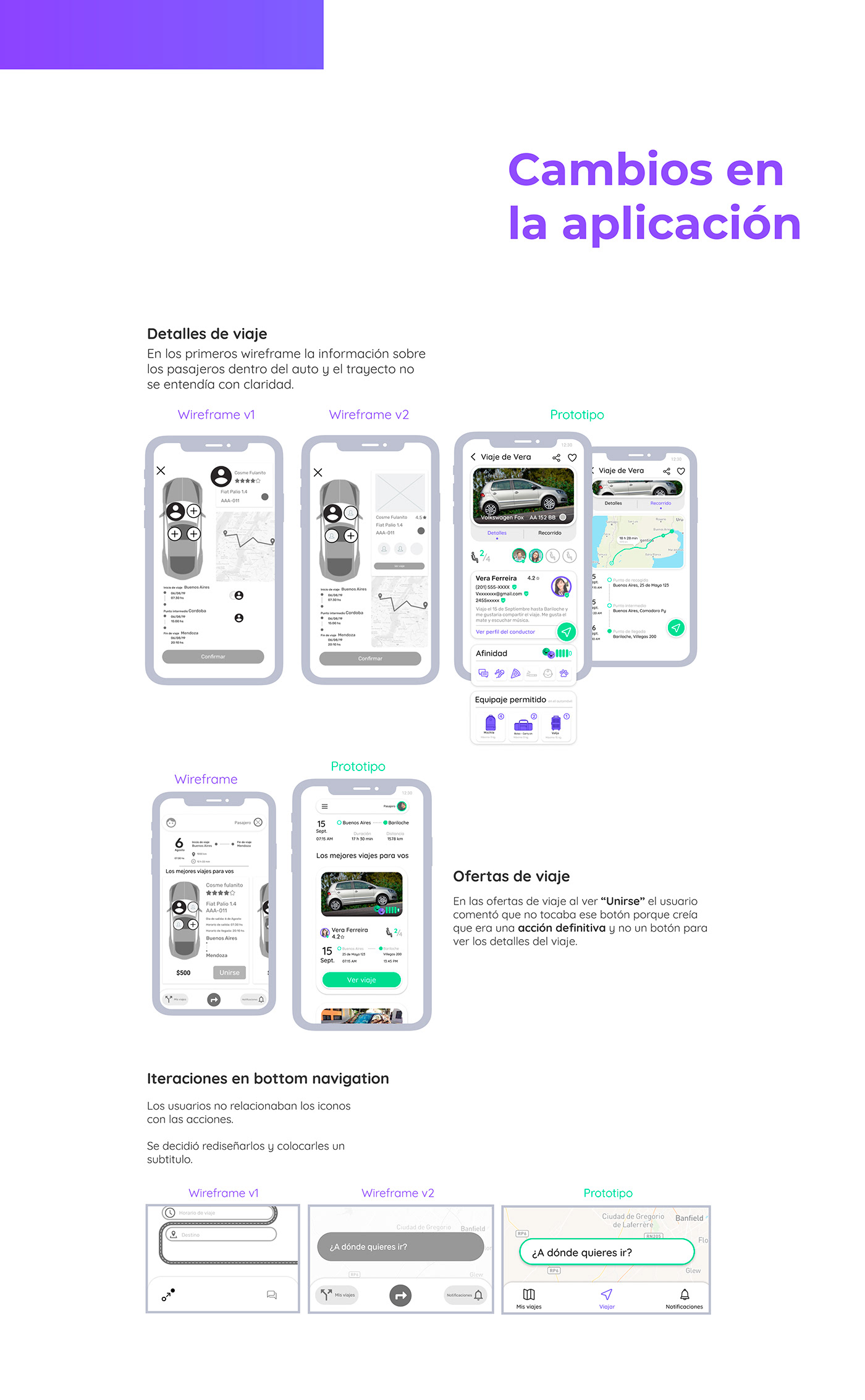 ux UI design dcu heurística carpool app uxui wireframe Travel