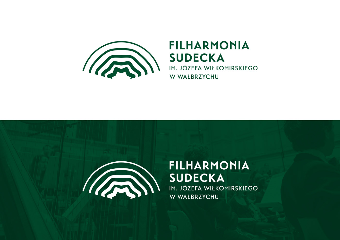 filharmonia identity identyfikacja wizualna logo mountain music oak orchestra philharmonic sound