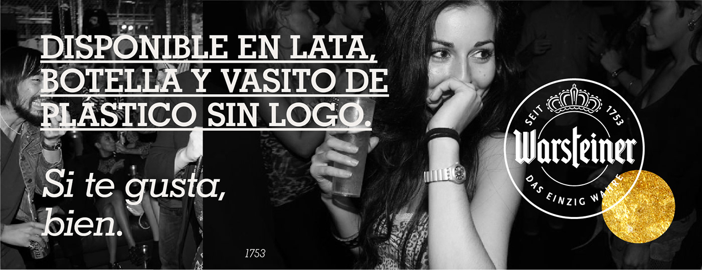 ad beer branding  cerveza print warsteiner design Layout identity poster