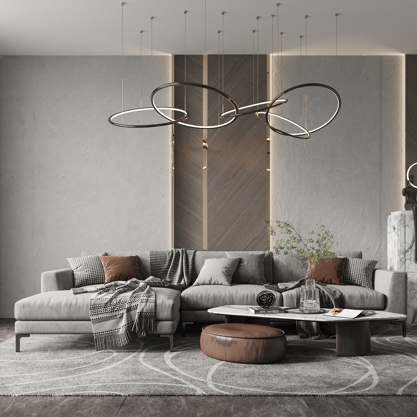 3ds max design Interior interior design  living room modern room Scandinavian sofa visualization
