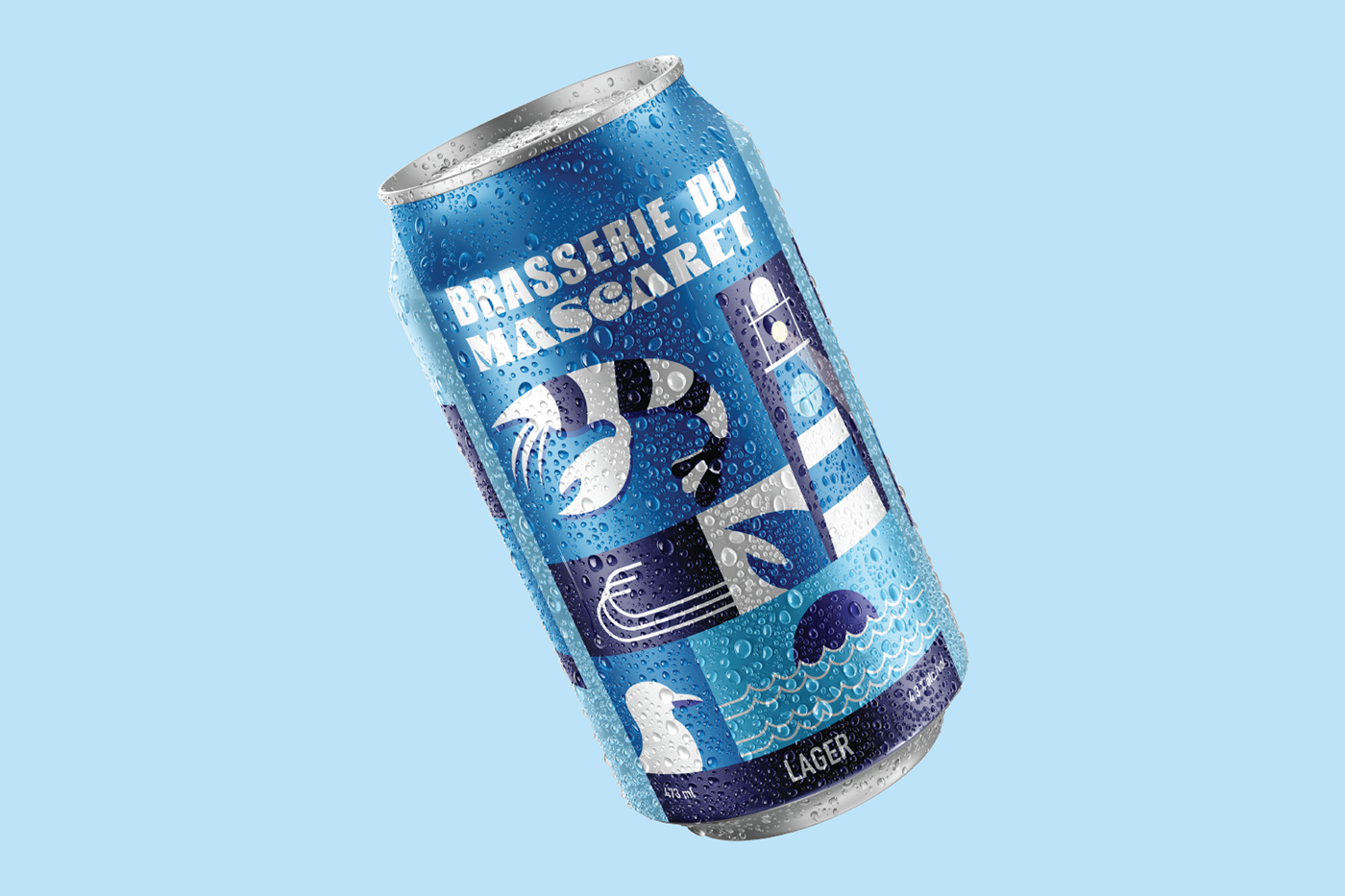 microbrasserie canette bière beer Packaging Beer Packaging craft product design  3D