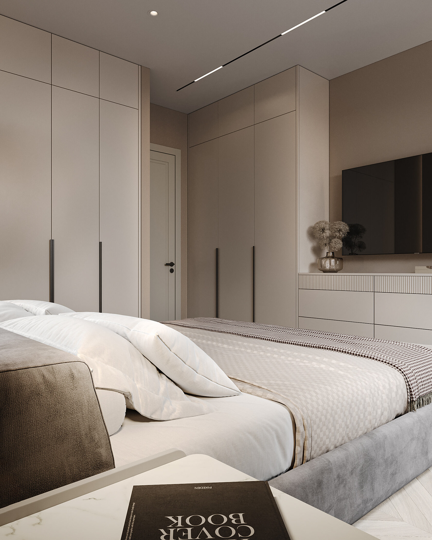 дизайн интерьера интерьер гостиная   спальня детская interior design  visualization 3D modern pink