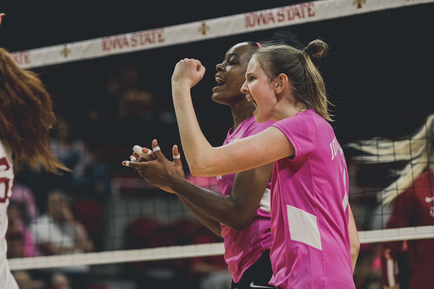 iowa state iowa state volleyball sports photography digital photography  SMSports breast cancer awareness