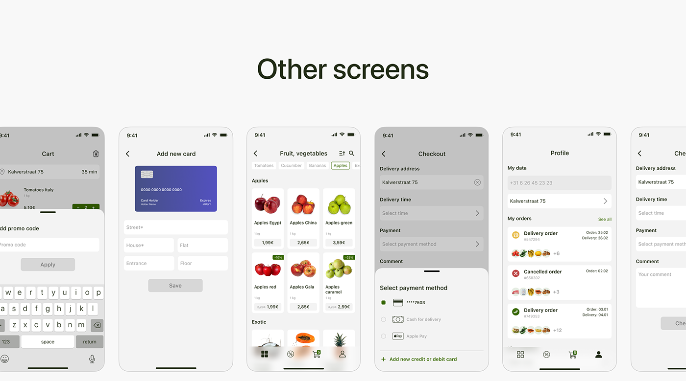 app app design catalog delivery Figma Food  mobile Order product design  UI/UX