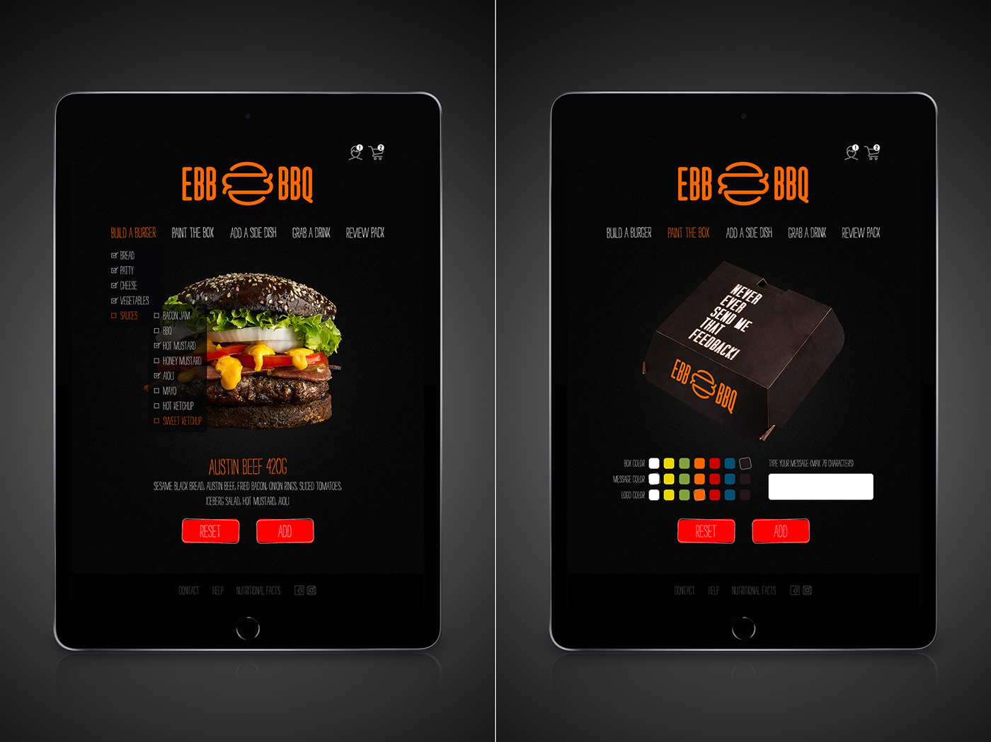 app Appdesign burger clean design Food  UI ux Web Webdesign