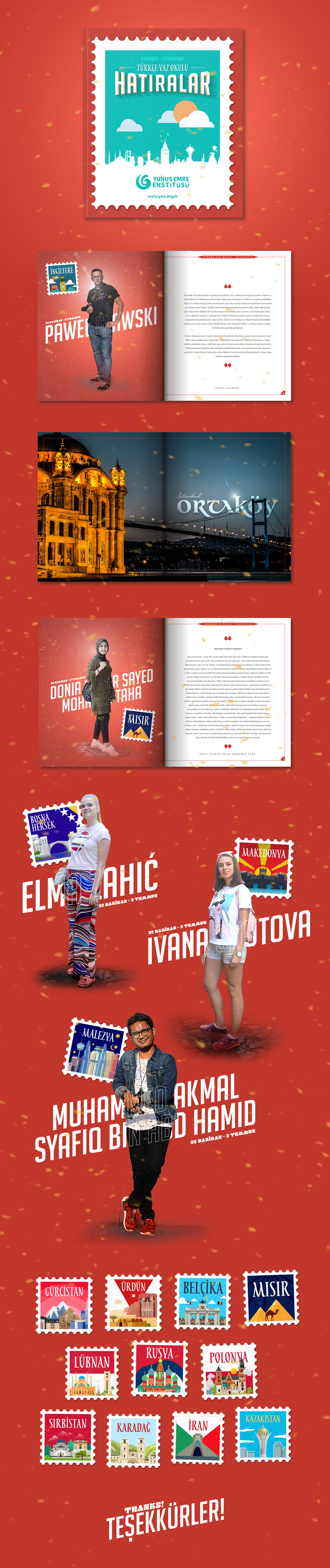 ANNUAL report Catalogue logo typography   Layout red